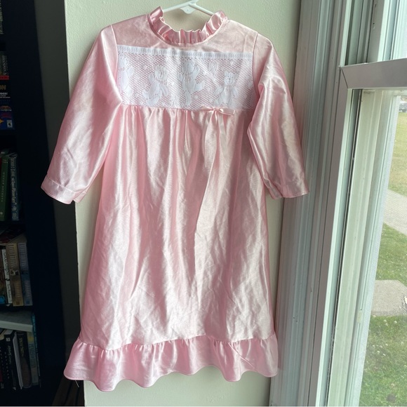 candlesticks Pajamas Vtg Candlesticks Ballet Pink Lace Teddy Bear
